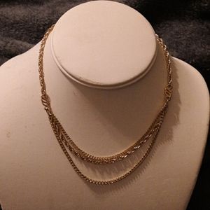 15 inch Goldtone Layered Chain (RFL)
